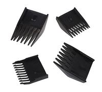 CHFYIJYHM 4 Pcs Black Plastic Barber Universal Hair Clipper Limit Comb Great for Professional Stylists and Barbers
