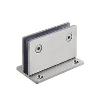 CHFYIJYHM Stainless Steel 304 Bathroom Door Frameless Door with Cabinet Cabinet Hinge Black Silver Folding Hinger 1Pcs(Silver)