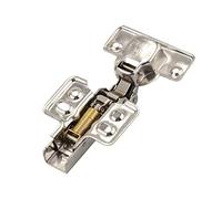 CHFYIJYHM Stainless Steel Hydraulic Hinge Core Damper Buffer Cabinet Cupboard Door Soft Close Hardware 1Pcs(S781A Full Cover)