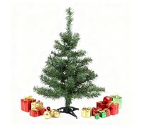 CHGANG 2ft Artificial Christmas Tree | 60cm Green Mini Pine Xmas Tree with Stand | Indoor Outdoor Xmas Tree for Christmas Holiday Home Decoration