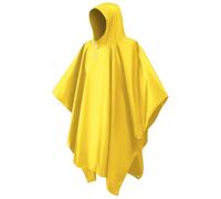 CHGANG Rain Ponchos, EVA Portable Adults Waterproof Ponchos, Reusable raincoat with Hoods for Camping, Hiking Travel, Amusement Parks, Festival (Yellow)