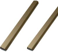 CHGAUOPN 2 Packs Concealed Kitchen Cupboard Handles,Hidden Drawer Pulls,Finger Edge Pull Aluminum Alloy Cabinet Invisible Furniture Profile(Brushed Bronze,900mm)