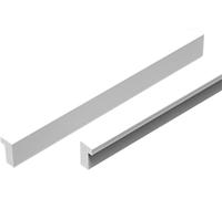 CHGAUOPN 2 Packs Wardrobe Handles White Drawer Pulls L-Shape Cabinet Door Knob Kitchen Cupboard Handles,Door Ring Solid Aluminum Alloy Profile Door Levers Handle for Dresser,Bathroom(1000mm)