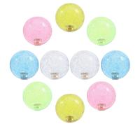 CHGCRAFT 10pcs 5colors Joystick Ball Top Handle Rocker Game machine Ball Top Handle Rocker Round Head Arcade Game DIY Parts Handle Crystal Rocker Ball Replacement Arcade Game DIY Kit
