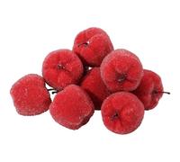 CHGCRAFT 10Pcs Artificial Foams Apples Mini Red Apple Foam Fruit Simulation Fruits Red Apples Mini Simulated Fruit for Home Kitchen Photography Party Decoration, 62x54.5x55mm