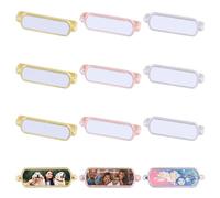 CHGCRAFT 12 Sets 3 Colors Blank Sublimation Watch Charms Alloy Heat Transfer Watch Accessories Heat Transfer Blank Watch with Aluminum Sheet, Rectangle, Mixed Color, 1x0.3x0.2inch