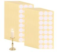 CHGCRAFT 120 Pcs Taper Candle Holder Adhesive Dots for Taper Candles Resin Candle Grips Set for Stay Put Candles Halloween Christmas DIY Holder Making, Inner Diameter 1.18 inch