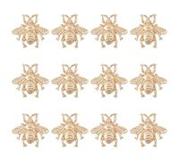 CHGCRAFT 12PCS Honeybee Brooch Pin Gold Alloy Pins Set Vintage Bee Brooch Pin Lapel Pin Coat Suit Shirt Collar Accessories Brooch Pin Lapel Pins for Backpacks Clothes Jackets Hats