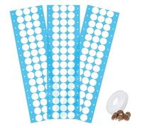 CHGCRAFT 144 Pcs Synthetic Filter Paper Stickers, 20mm/0.78 inch, 0.22 µm Filtration Rate, White, Plastic, Mushroom Cultivation Filter Stickers
