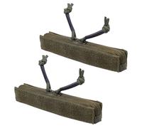 CHGCRAFT 2 Pcs Zipper Strip Insert Magic Tape Tactical Vest Zipper Strip Two-Way Pocket Zippers Insert for Vest Pocket, Olive