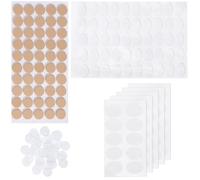 CHGCRAFT 200 pcs 4 Styles Ear Lobe Support Patches Ear Lobe Back Support Invisible Earring Patches with Plastic Disc Pads for Supporting Heavy Earrings Studs, Mixed Color, 4.92x 3.35x 0.04inch
