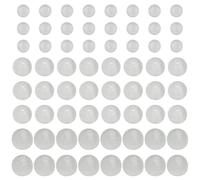 CHGCRAFT 207Pcs 3 Sizes Natural Selenite Beads Strands Pearly White Selenite Beads Natural Round Selenite Stone Beads for Necklace Bracelet Jewellery Making, Diameter 4mm 6mm 8mm