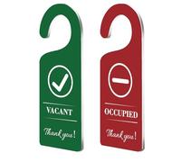 CHGCRAFT 2Pack Vacant Occupied Door Hanger Sign Engraved Acrylic Door Sign for Home Office Restroom Conference Hotels