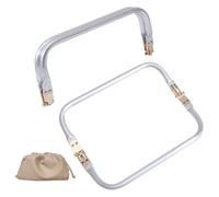 CHGCRAFT 2Pcs Aluminum Purse Frame Kiss Clasp Locks Frame U-Shaped Handles Frame Replacements for Purse Making Cloud Bag Handbag Making Sewing Bag Clutch Crafts DIY Projects 9x22x2cm