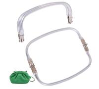 CHGCRAFT 2Pcs Aluminum Purse Frame U-Shaped Handles Frame Kiss Clasp Locks Frame Replacements for Purse Making Cloud Bag Handbag Making Sewing Bag Clutch Crafts DIY Projects 22.5x8.9x2cm