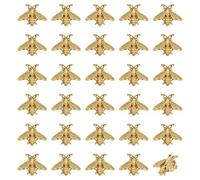 CHGCRAFT 30 Pcs Bee Lapel Pin for Cloth Backpack Decoration Alloy Bee Pins Safety Pins for Collar Sweater Jacket Clothing Decor