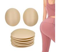 CHGCRAFT 4 Pairs Buttocks Pads Sponge Butt Pads Reusable Butt Inserts Hip Enhancer Removable Pad for Women, Gold, 6.4×5.27×1.4 inch