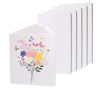 CHGCRAFT 4 Pcs 10 Sheets Blank Board Book Hardcover Blank Notebook White Art Drawing Sketch Book for Sketching Drawing Writing, 11.6x8.26inch