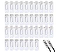 CHGCRAFT 40 Sets Shoelace Tips Alloy Shoe Lace End Tip Resin Replacement Cord Ends for Shoestring Pantstring Replacement Platinum