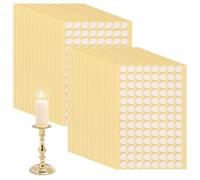 CHGCRAFT 416 Pcs Taper Candle Holder Adhesive Dots for Taper Candles Resin Candle Grips Set for Stay Put Candles Halloween Christmas DIY Holder Making, Inner Diameter 0.39 inch