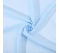 CHGCRAFT 5.4yards Blue Chiffon Fabric Sheer Fabric by The Yard 60” Wide Continuous Solid Color Draping Fabric for Wedding Party Event Backdrop Decorations