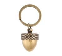 CHGCRAFT Acorn Secret Container Keychain Brass Acorn Box Jewelry Pendants with Alloy Rings for DIY Jewelry Making Car Pendant Decorations, Antique Bronze, 2inch, Antique Bronze, 2 inches long
