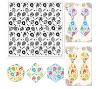 CHGCRAFT Balloons Polymer Clay Texture Sheets Love Heart Texture Silicone Clay Texture Mat Silicone Texture Stamps Clay Modeling Pattern Pad for DIY Clay Jewelry Earrings Clay Mat