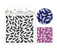 CHGCRAFT Feathers Scales Polymer Clay Texture Sheets Silicone Texture Stamp Clay Texture Mat Modeling Pattern Pad Texture Sheets for Jewelry and Clay Earrings Tools, 5.5x5.5 inch