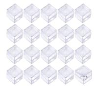 CHGCRAFT Magnifying Display Box Diamond Gemstone Display Case Transparent Plastic Diamond Jewelry Boxes (1.57 x 1.57 inch)