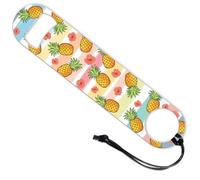 CHGCRAFT Pineapple Tropical Plants Bottle Opener 201 Stainless Steel Beer Bottle Openers Tropical Flowers Stripes Flat Bottles Opener for Bartender Kitchen Bar Restaurant Party Wedding Birthday 7 Inch