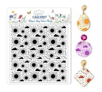 CHGCRAFT Sun and Cloud Polymer Clay Texture Sheets Geometric Pattern Silicone Texture Stamp Clay Texture Mat Modeling Pattern Pad Sheets for Jewelry and Earrings Tools, 5.5x5.5 inch