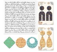 CHGCRAFT Word Letters Polymer Clay Texture Sheets Greetings Silicone Texture Stamp Clay Modeling Pattern Pad Texture Sheets for Polymer Clay Making Earrings Jewelry