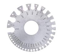 ChgImposs Round Wire Gauge, Stainless Steel Wire Thickness Measurer Tester Ruler Diameter Tool - Metric/Imperial