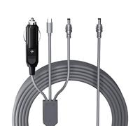 CHGRNLF Starlink Mini Cable 3 in 1 15FT/5M, 100W+ USB C/12V-24V Car Charger/DC to DC Replacement Starlink Mini Power Cable Waterproof