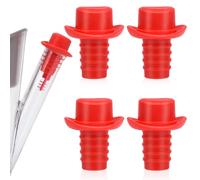 CHGShine Gravy Fat Separator Replacement Stopper for OXO - Reusable, Unbreakable, Replacement, Keep Fresh Tools, Colorful, Leakproof, Seal Fun Stoppers, Cute Wine Toppers (Set of 4)