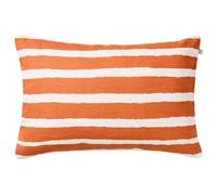 Chhatwal & Jonsson - Block Stripe Outdoor Cushion 40x60 cm, Off-white / Apricot Orange - Offwhite
