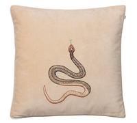 Chhatwal & Jonsson Embroidered Cobra cushion cover 50x50 cm Beige