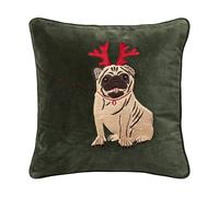 Chhatwal & Jonsson Holiday Dog cushion cover 50x50 cm Forest Green