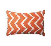 Chhatwal & Jonsson Ikat Sema cushion Apricot orange-off white