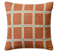 Chhatwal & Jonsson - Raha Cushion Cover 50x50 cm, Apricot Orange / Sky Blue - Apricot Orange