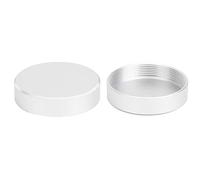 CHHELIHL 2Pcs M42-Mount Lens Rear Cover Protective Cap Replacement Fit for M42 Camera Silver