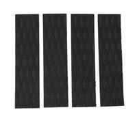 CHHELIHL 4Pcs Surfboard Traction Pads Surfing Front Traction Anti Slip Pad for Skimboards Kayak (Black)
