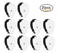 CHHELIHL Flexible Self-Adhesive Electrode Pads for Electronic Physiotherapy Machines, Non-Woven Fabric, Reusable, Improve Blood Circulation, Relieve Fatigue, Long Service Life (20PCS)