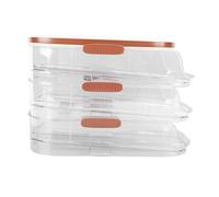 CHHELIHL for Egg Organizer, 3 Layer Automatic Rolling Storage Box, for Refrigerator Egg Container with Lid, Space Saving, Durable Design, Easy Access (Double Row)