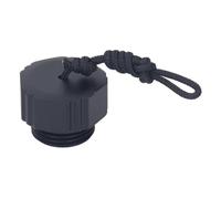 CHHELIHL Scuba Diving Regulator Dust Cap Threaded Aluminum Alloy First Stage Din Scuba Tank Valve Dust Protector Cap (Black)