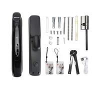 CHHELIHL Smart Entry Lock Semiconductor Fingerprint Password Card NFC Key 7 Ways Unlock Electronic Lock for Home Villa Hotel