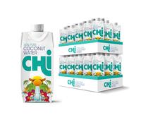 CHI 100% Pure Coconut Water - 330ml (Pack of 24) - Vegan, Fat, Gluten and Dairy free - Rehydrate and Revive!