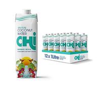 CHI 100% Pure Coconut Water I 1 litre (Pack of 12) I Fat, Gluten and Dairy free Vegan I Rehydrate and Revive!