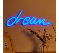 Chi-buy Dearm LED Neon Sign Wall Decoration Neon Lamp, USB Powered Night Light Neon signs for Children Bedroom (Little Blue dream)