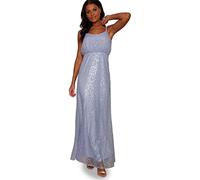 Chi Chi London Women's Chi Frances Dress Cocktail, Blue, 16